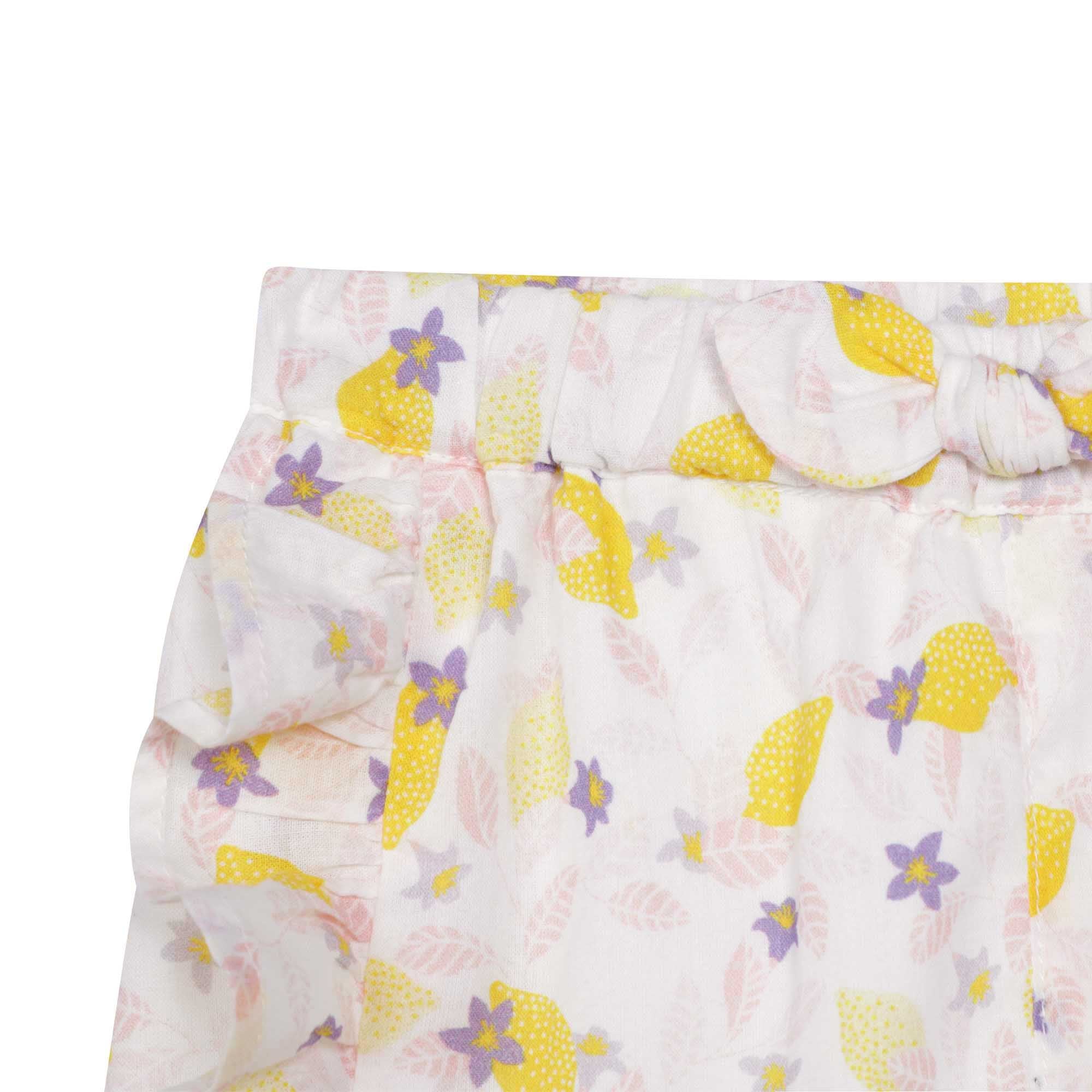 Shorts mit Zitronenmotiv