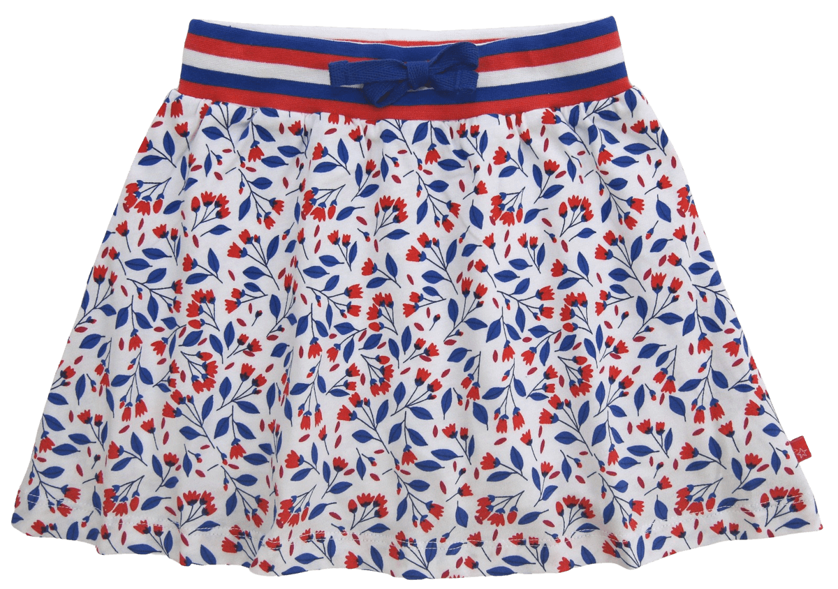 Rock mit Shorts und Blütendruck