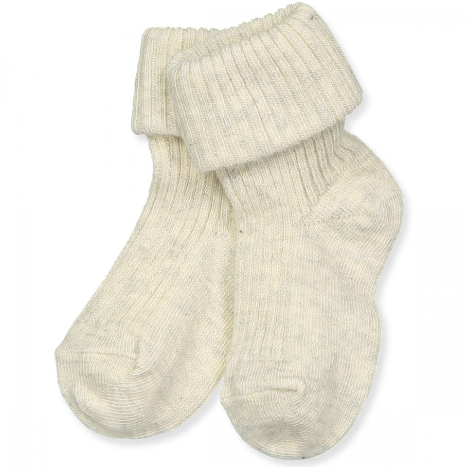 Baby Socken, creme melange