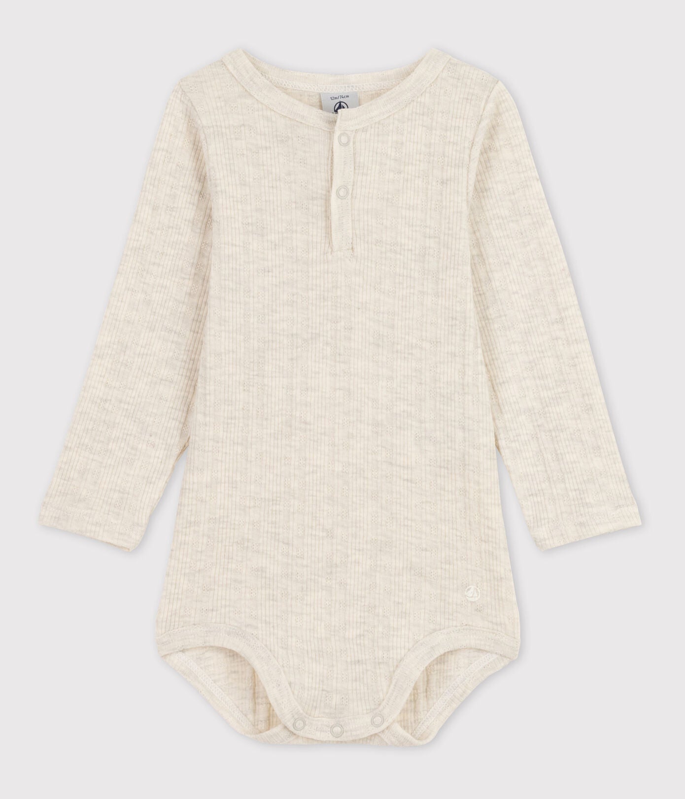 Langärmliger Baby-Body mit Tunikaausschnitt