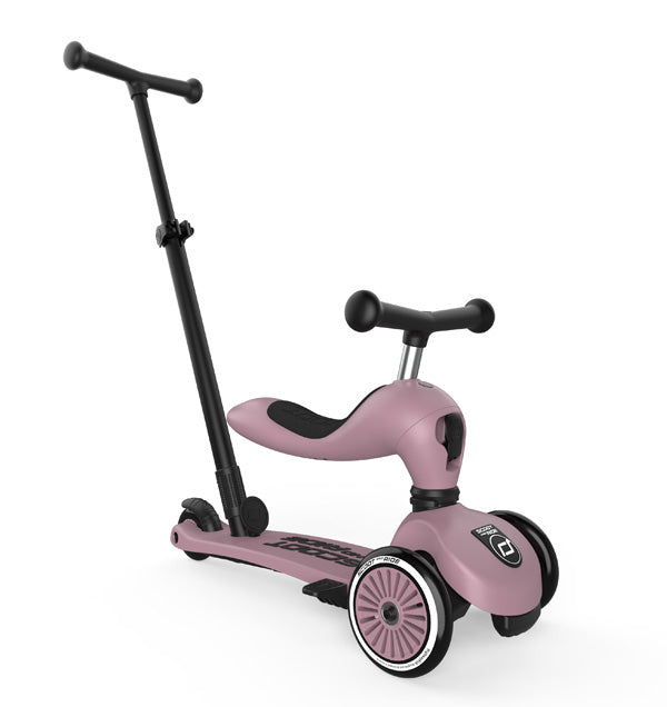 Kinder 2 in 1 Kickboard / Roller - Highwaykick 1 Push and Go wildberry