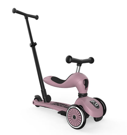 Kinder 2 in 1 Kickboard / Roller - Highwaykick 1 Push and Go wildberry