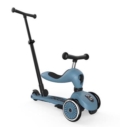 Kinder 2 in 1 Kickboard / Roller - Highwaykick 1 Push and Go Steel