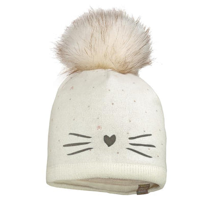 MINI Beanie mit Flockmotiv und Pompon