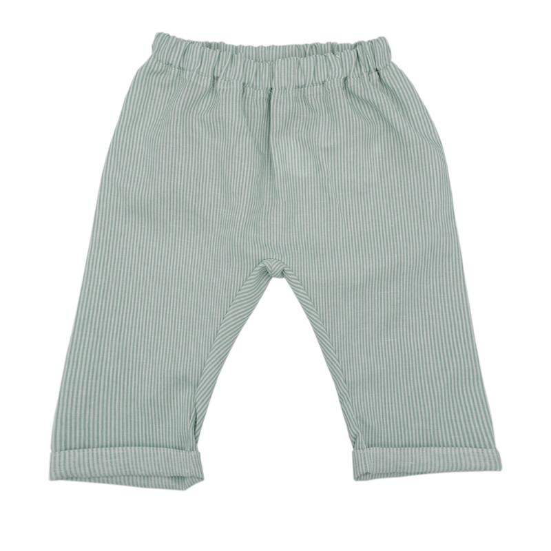 BABY Krempelhose Streifen, Leinenmischung