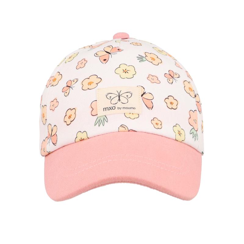 MINI GIRL-Cap Schmetterlinge mit Klettverschluß