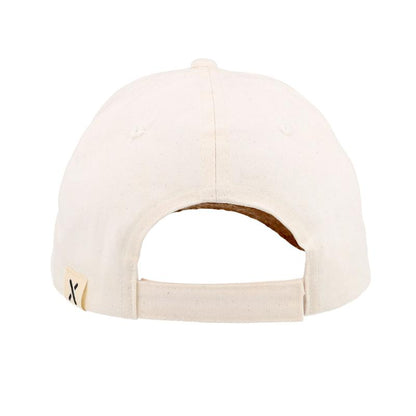 KIDS-Cap Waschoptik mit Korkschild und Klettverschluß, wollweiß