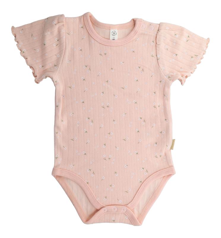 BABY-Body, AOP Blumen Schulterverschluss