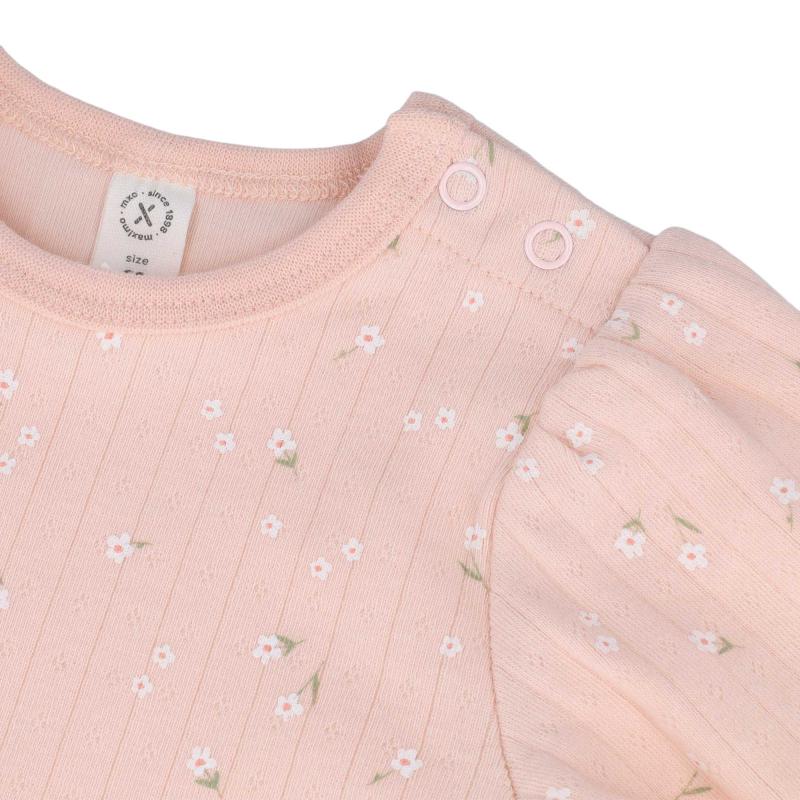 BABY-Body, AOP Blumen Schulterverschluss