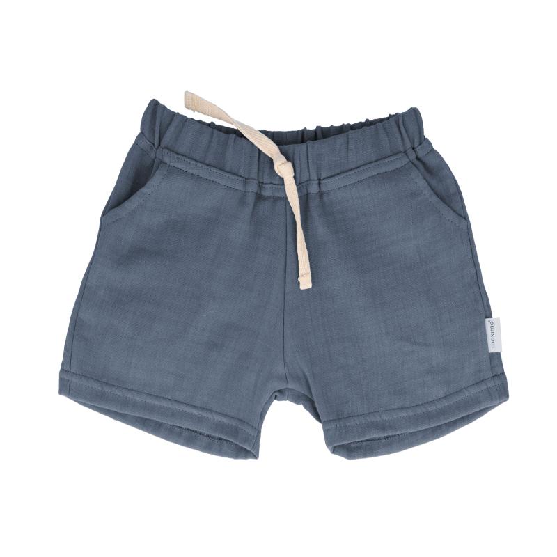 GOTS BABY Shorts Musselinstoff, flint stone