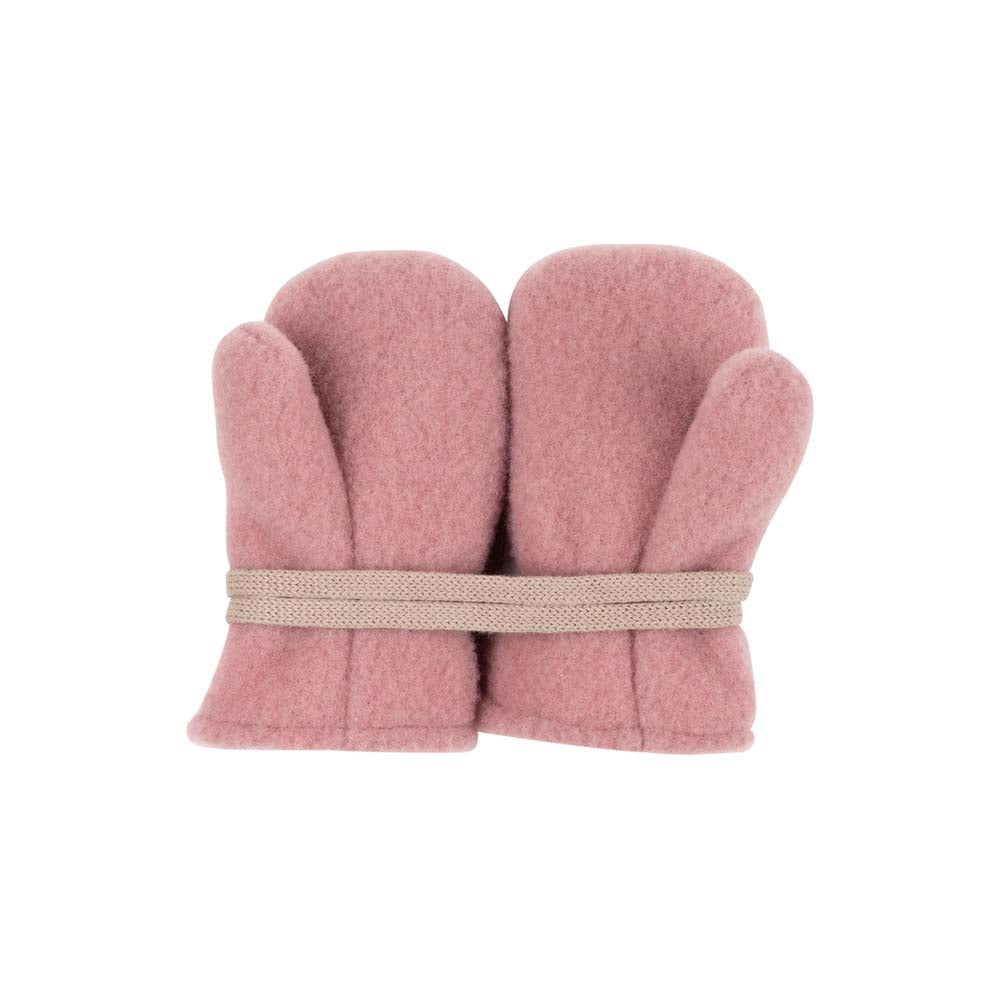 Baby Fäustlinge Fleece - shadow rose