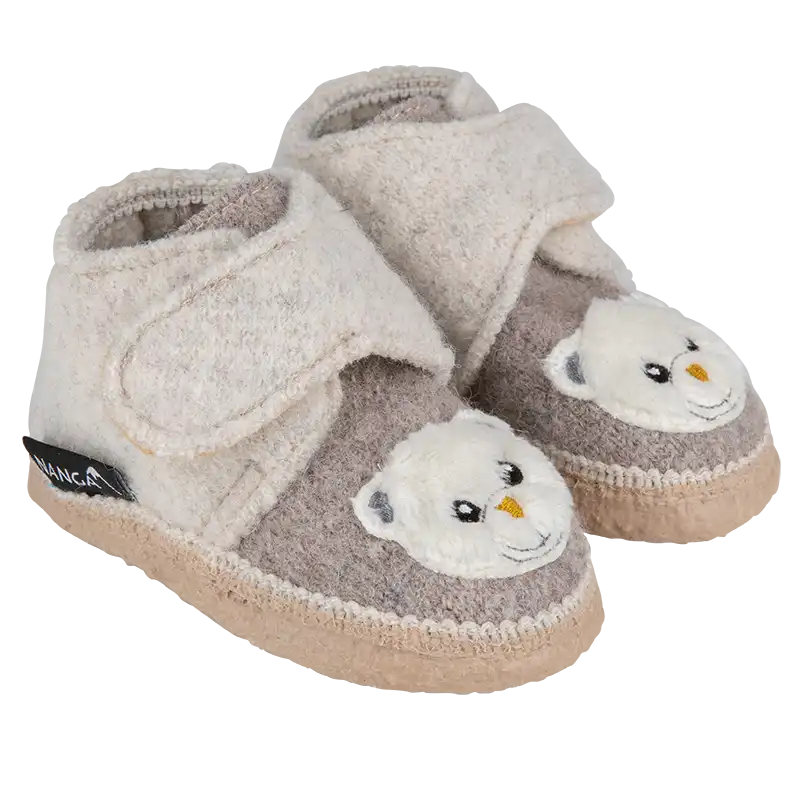 Kinderhausschuhe Teddy Bear beige