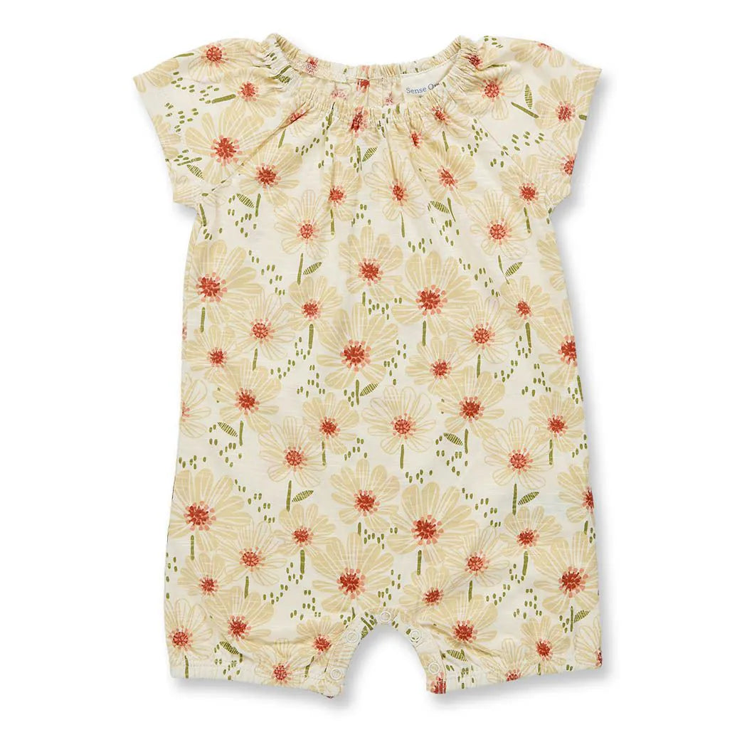 Baby Spielanzug mit Blumen, Modell LUA