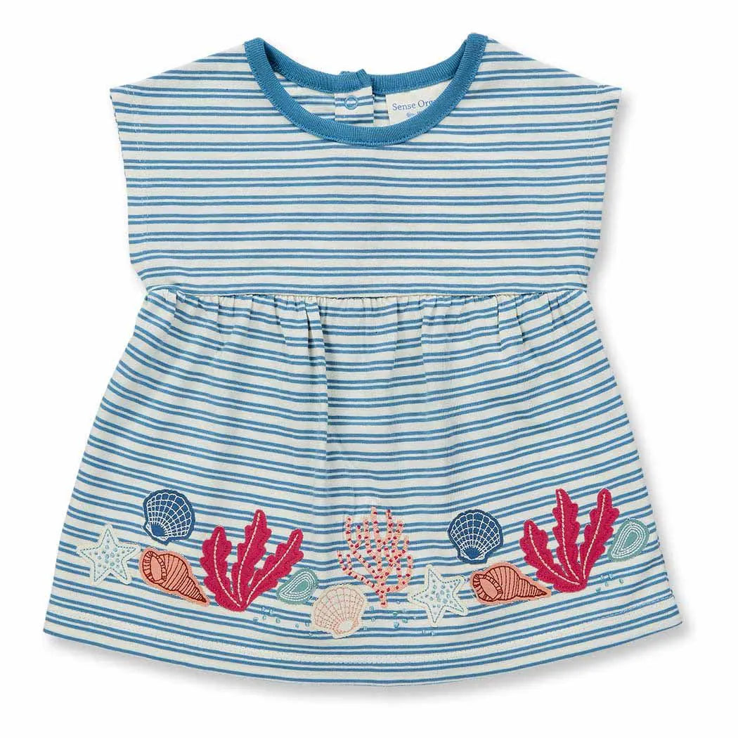 Tunika für Babys mit Meeresmotiv, Modell AURORA