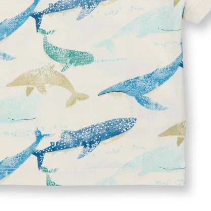 Baby T-Shirt mit Walen, Modell ANTON