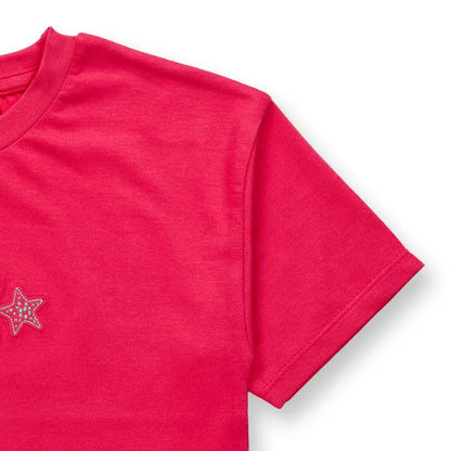 Kinder T-Shirt mit Seestern, Modell SOPHIE, pink