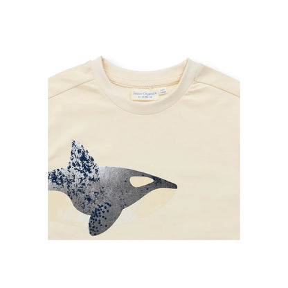 Kinder T-Shirt mit Wal-Motiv, Modell OSWIN
