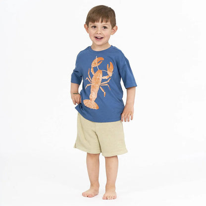 Kinder T-Shirt mit Hummerdruck, Modell OSWIN