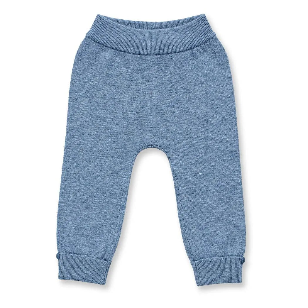Baby Merino Strickleggins in denim, Modell PABLO