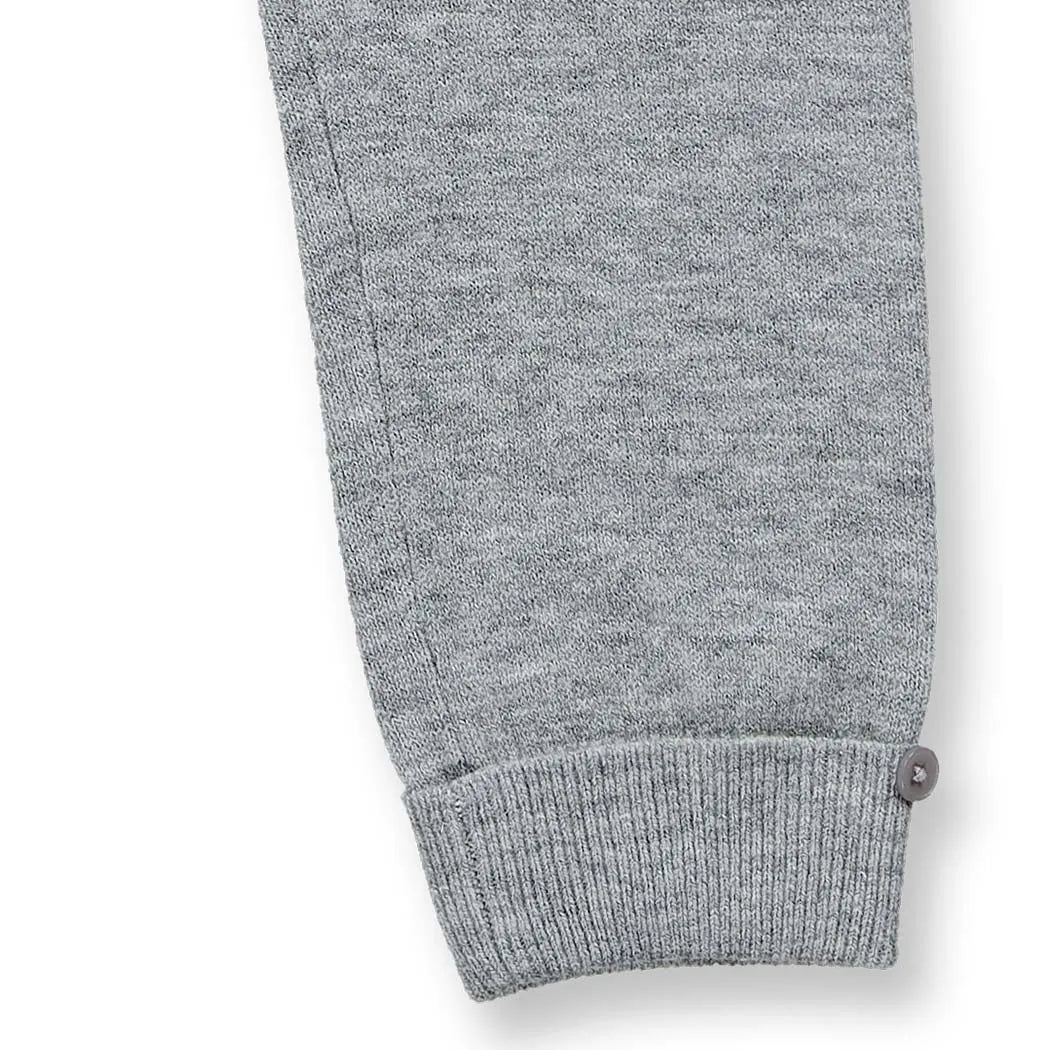 Baby Merino Strickleggins in grau mélange, Modell PABLO