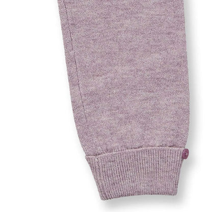 Baby Merino Strickleggins in mauve mélange, Modell PABLO