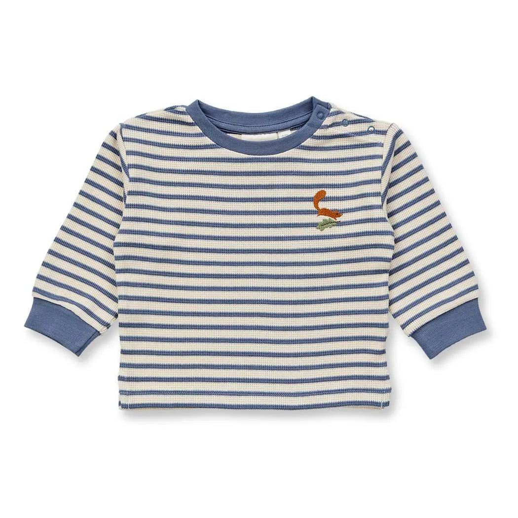 Baby Langarm Shirt PILOO blaugrau