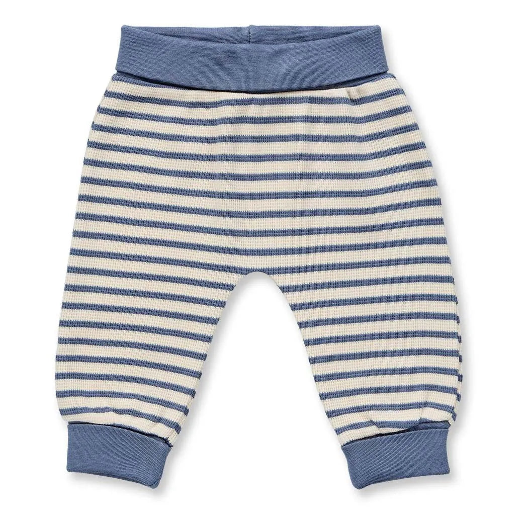 Babyhose blaugrau-weiß geringelt, Modell SJORS