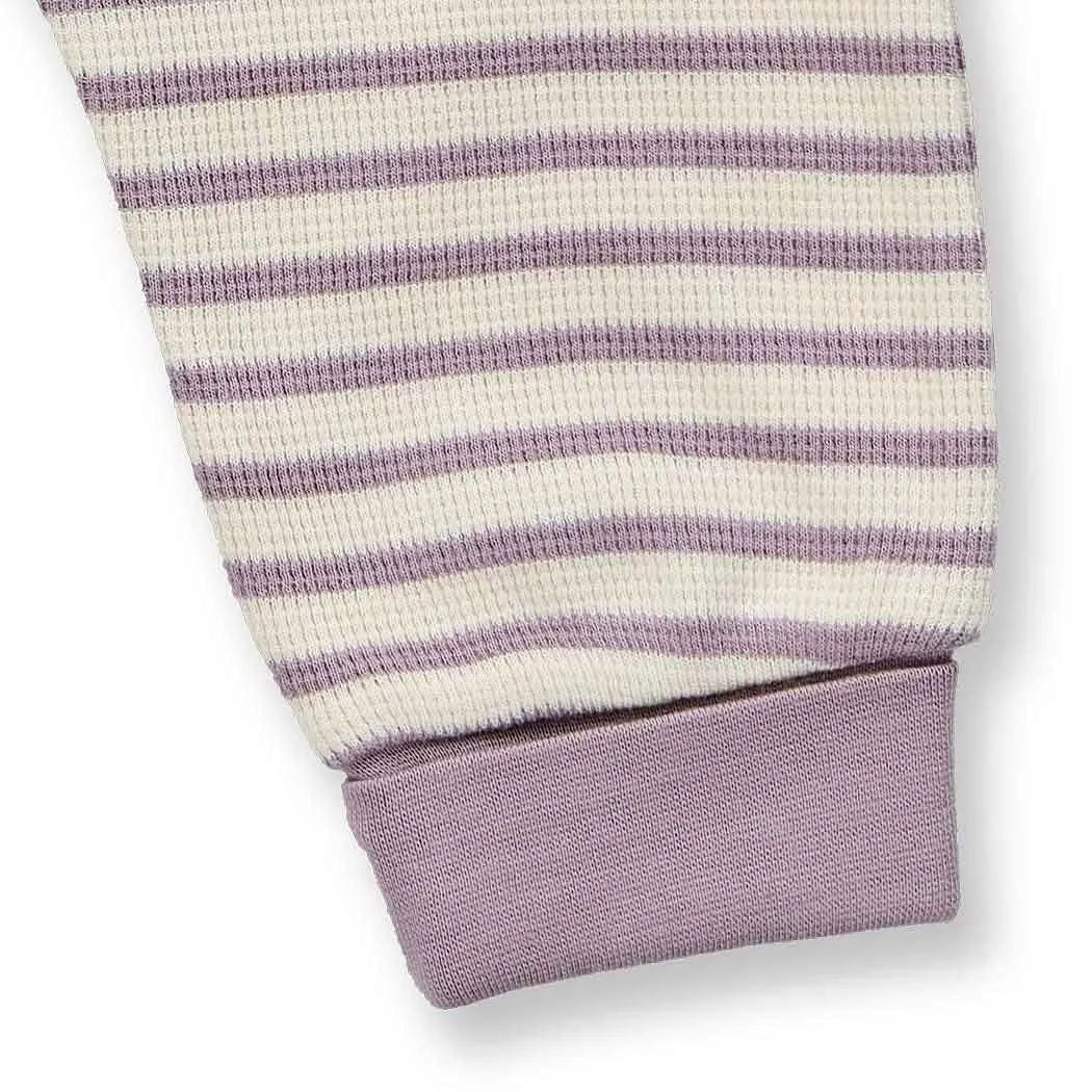 Babyhose mauve-weiß geringelt, Modell SJORS