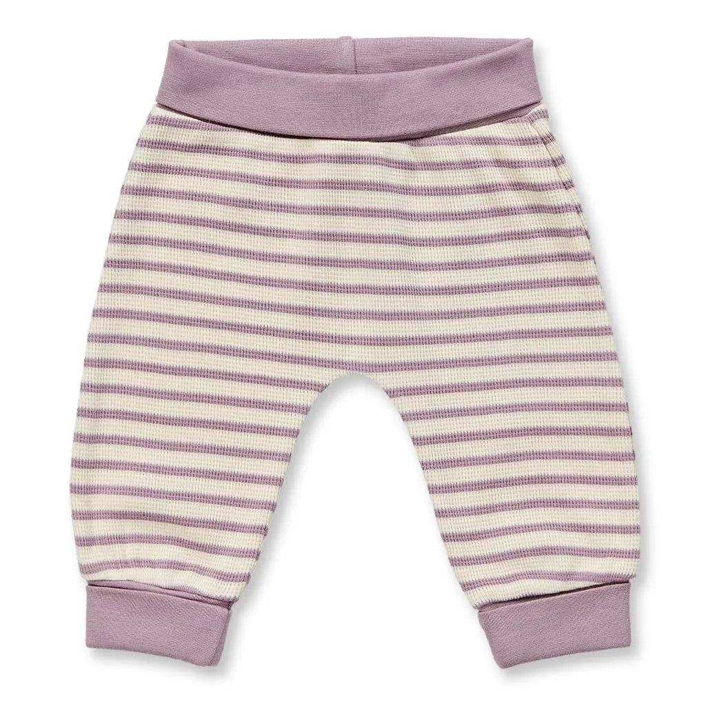 Babyhose mauve-weiß geringelt, Modell SJORS