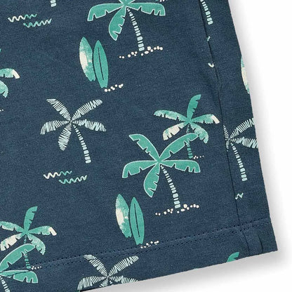 Kinder Shorts mit Palmen-Druck, Modell KHAN