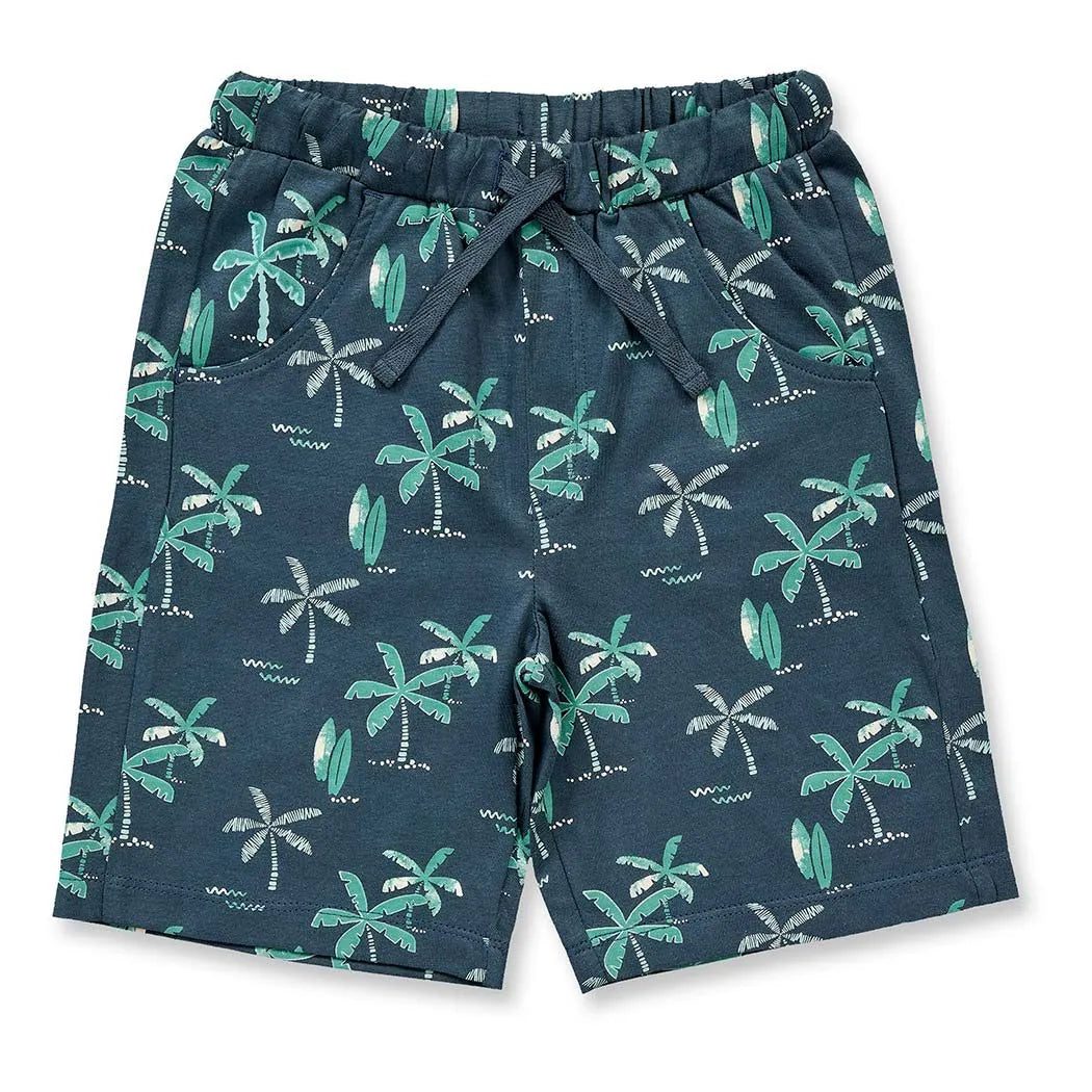 Kinder Shorts mit Palmen-Druck, Modell KHAN