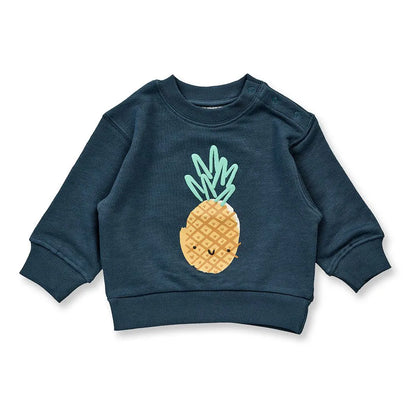 Baby Sweatshirt mit Ananas-Druck, Modell SIAM
