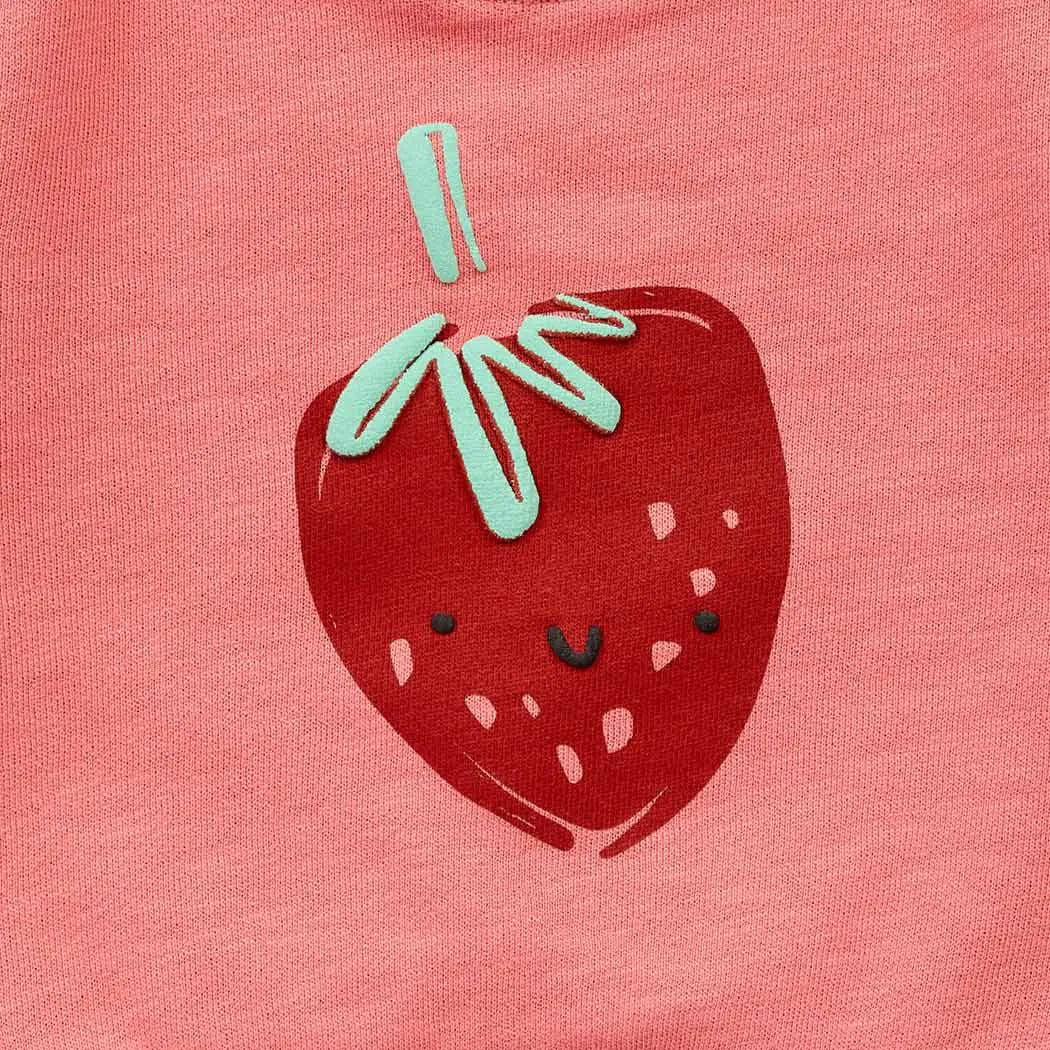 Baby Sweatshirt mit Erdbeerdruck, Modell SIAM