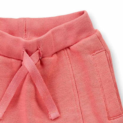Baby Sweathose in pfirsichrosa, Modell HAUKE