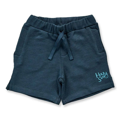 Kinder Shorts in dunklem Petrol, Modell JAKUB