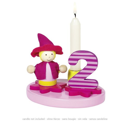 Geburtstagskerzenhalter, kleines Mädchen