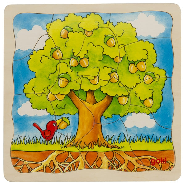 Schichtenpuzzle - Der Baum