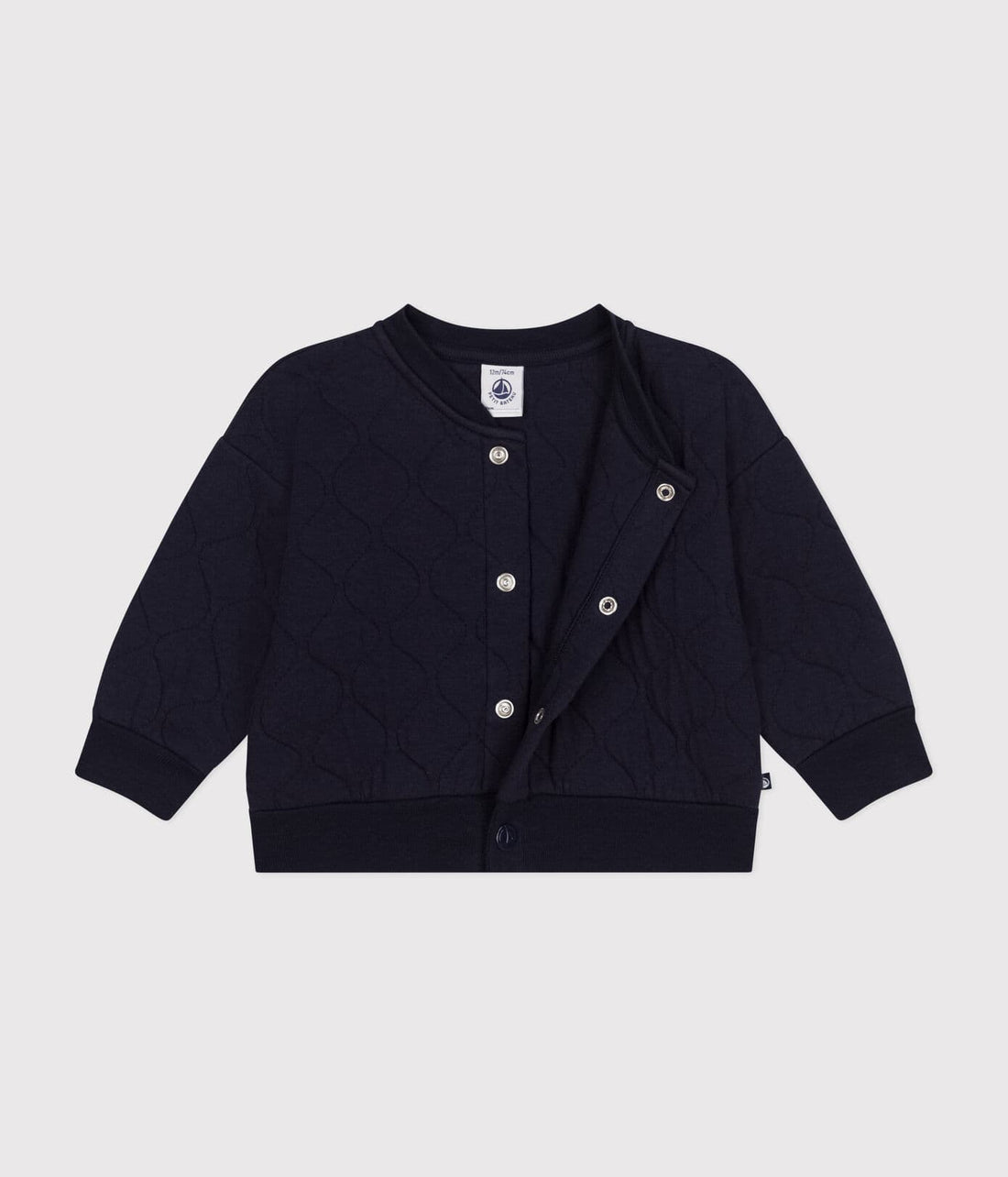 Baby-Teddyjacke aus gestepptem Doppeljersey