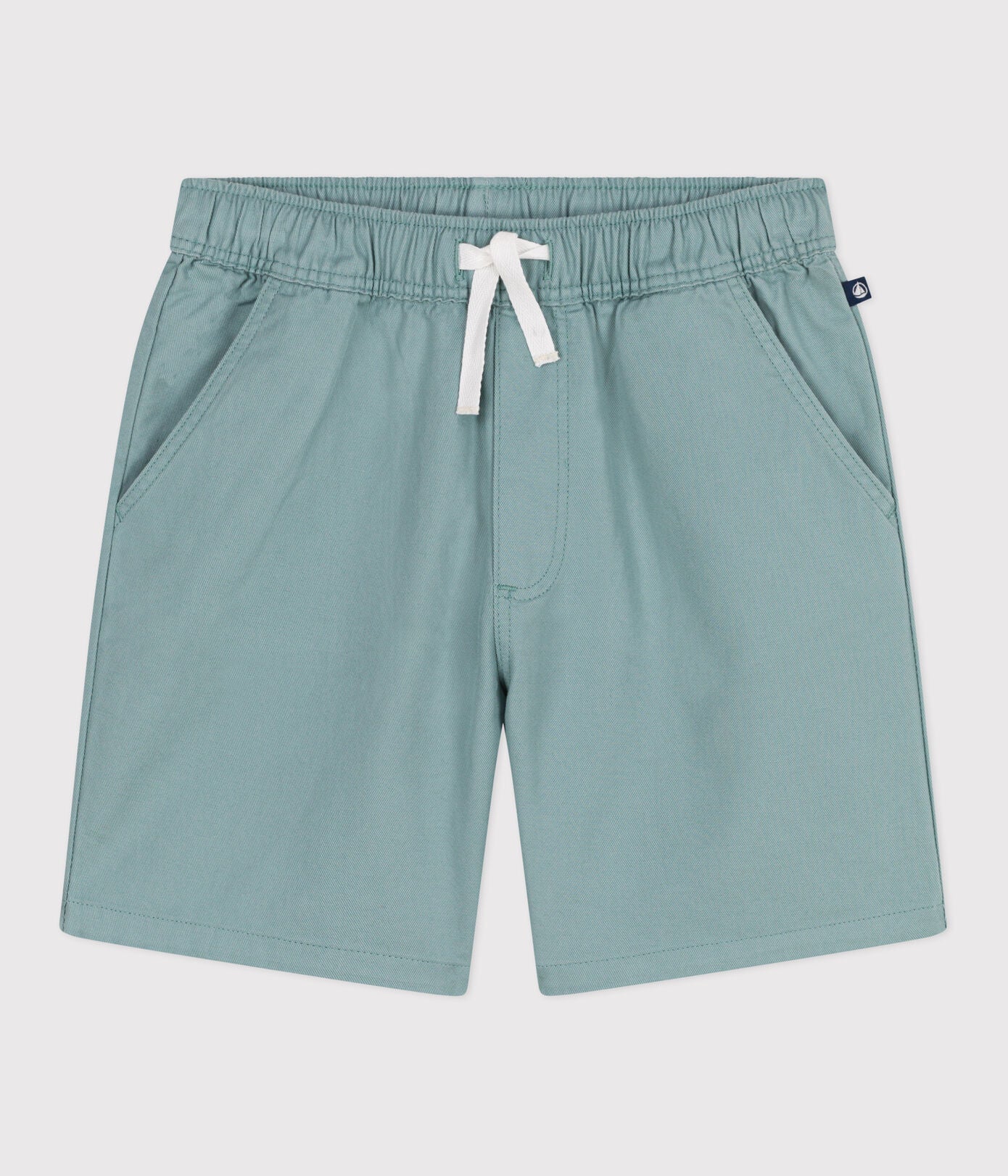 Kinder-Bermudashorts aus einfarbiger Baumwolle