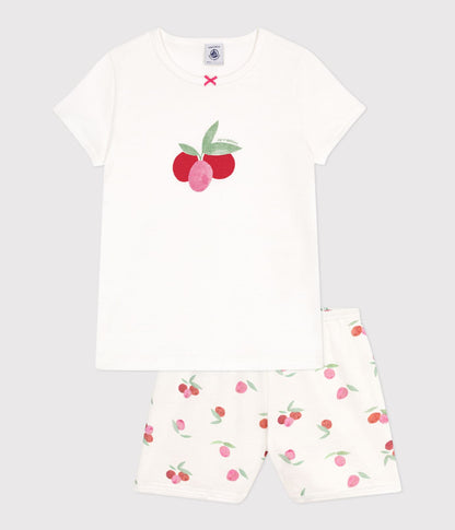 Kinder-Kurzpyjama aus Baumwolle mit Frucht-Motiv