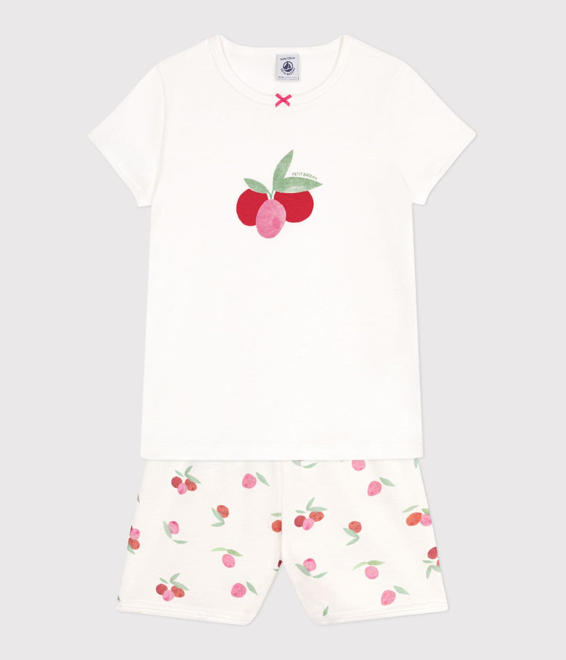 Kinder-Kurzpyjama aus Baumwolle mit Frucht-Motiv