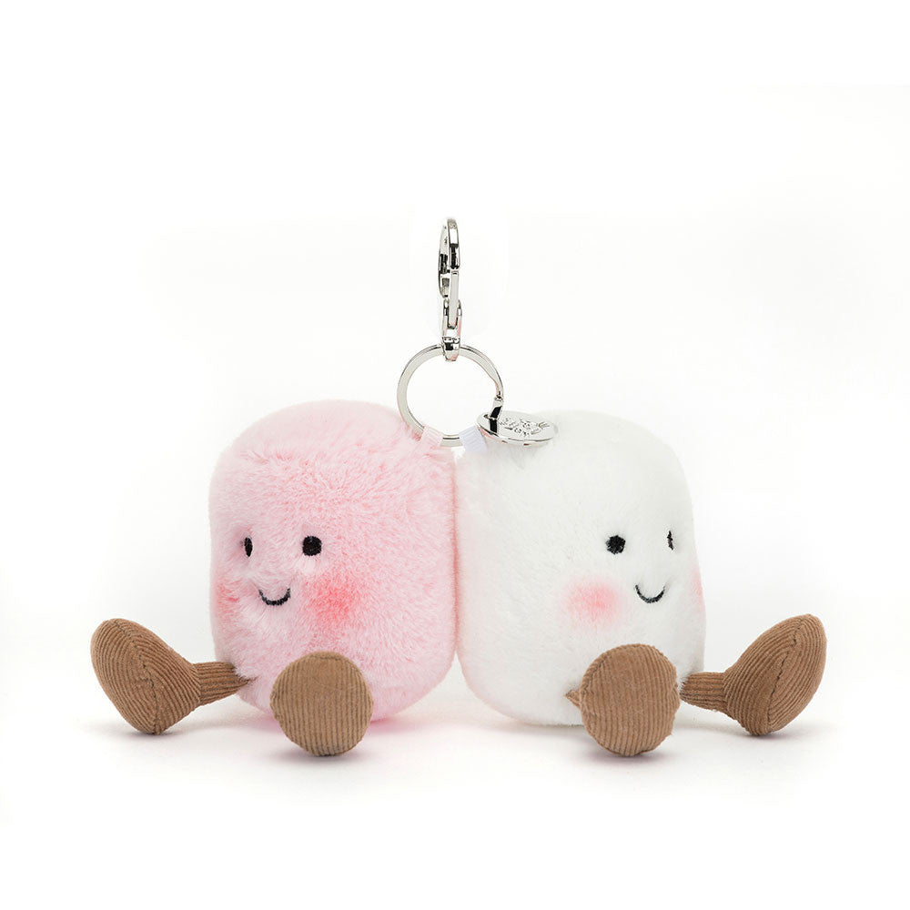 Schlüsselanhänger Amuseables Pair of Marshmallows Bag Charm