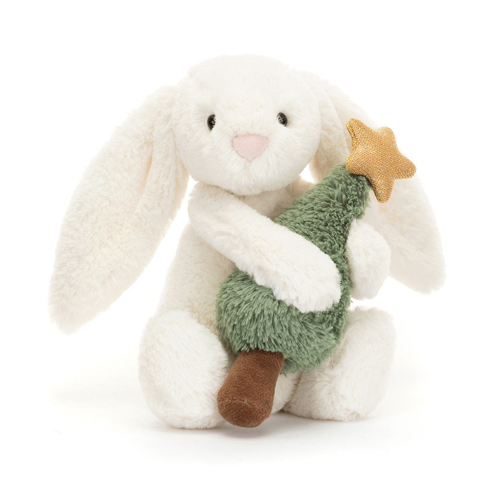 Kuscheltier Bashful Bunny with Christmas Tree