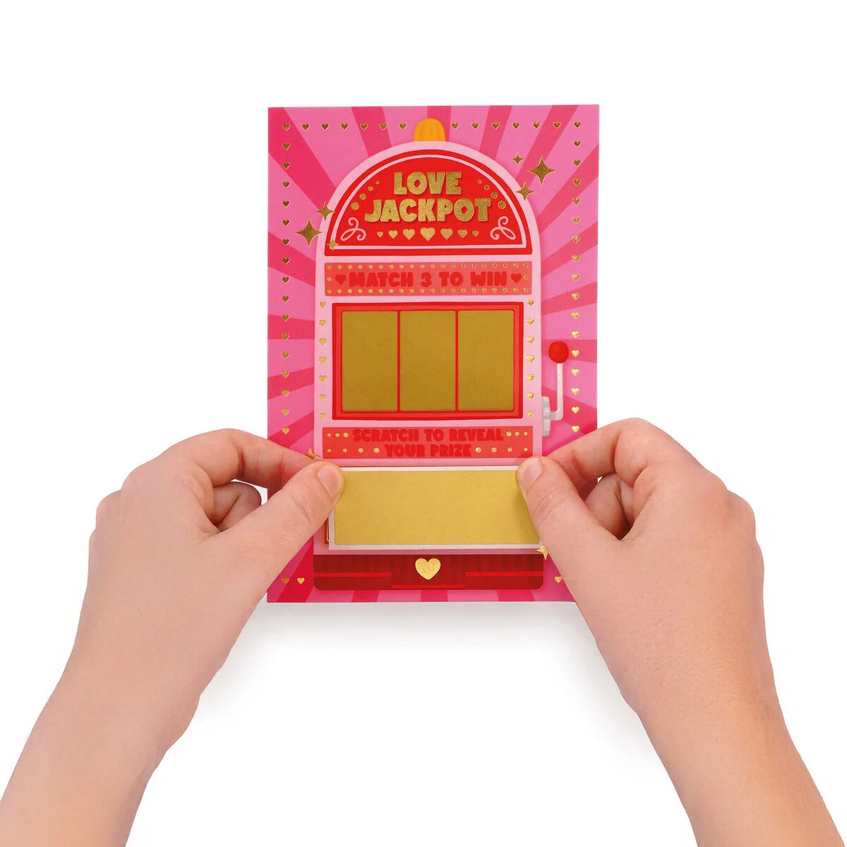 Rubbellos-Glückwunschkarte - Love Jackpot