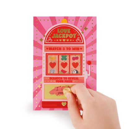 Rubbellos-Glückwunschkarte - Love Jackpot