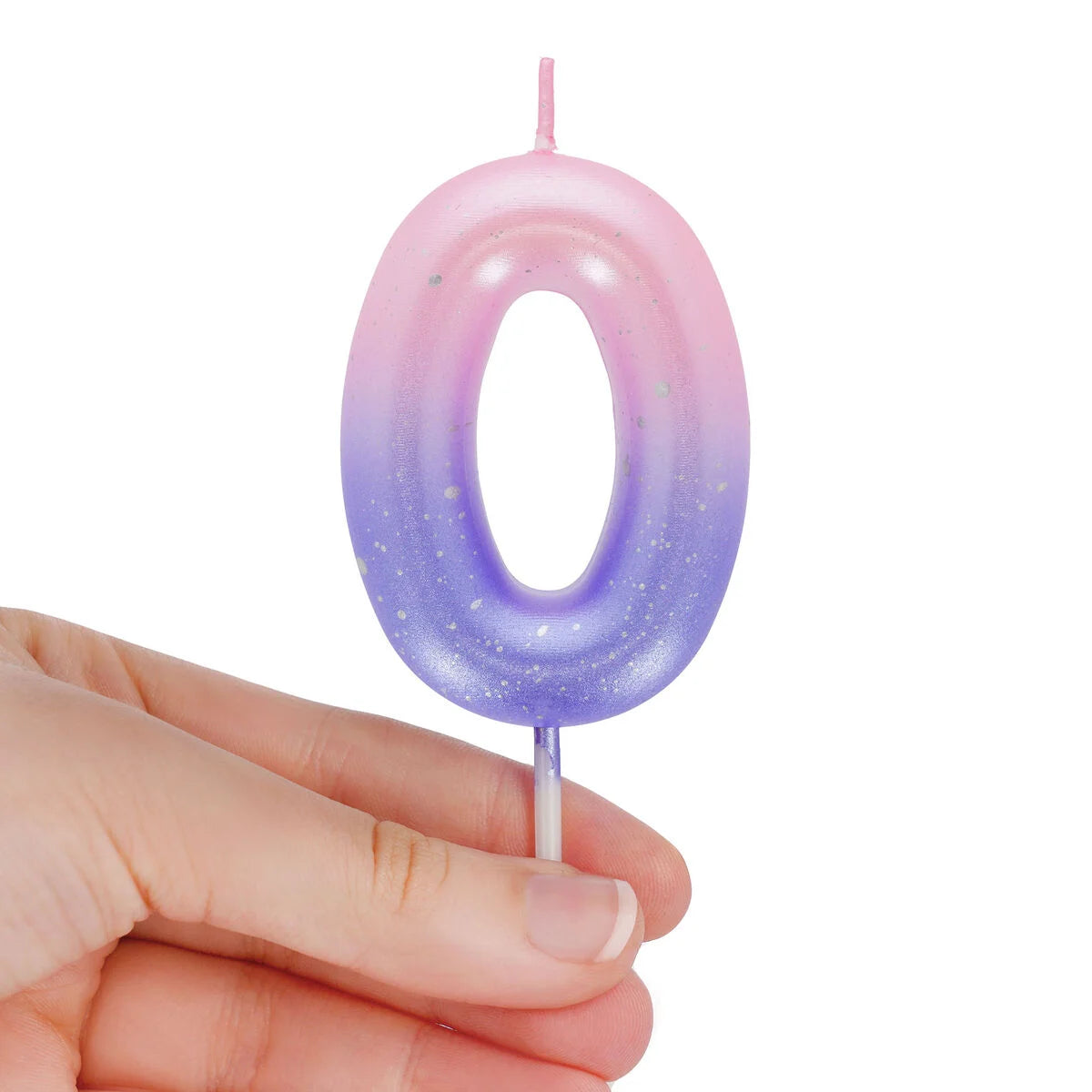 Tortenkerze Pink - 0 - Happy Birthday Candle