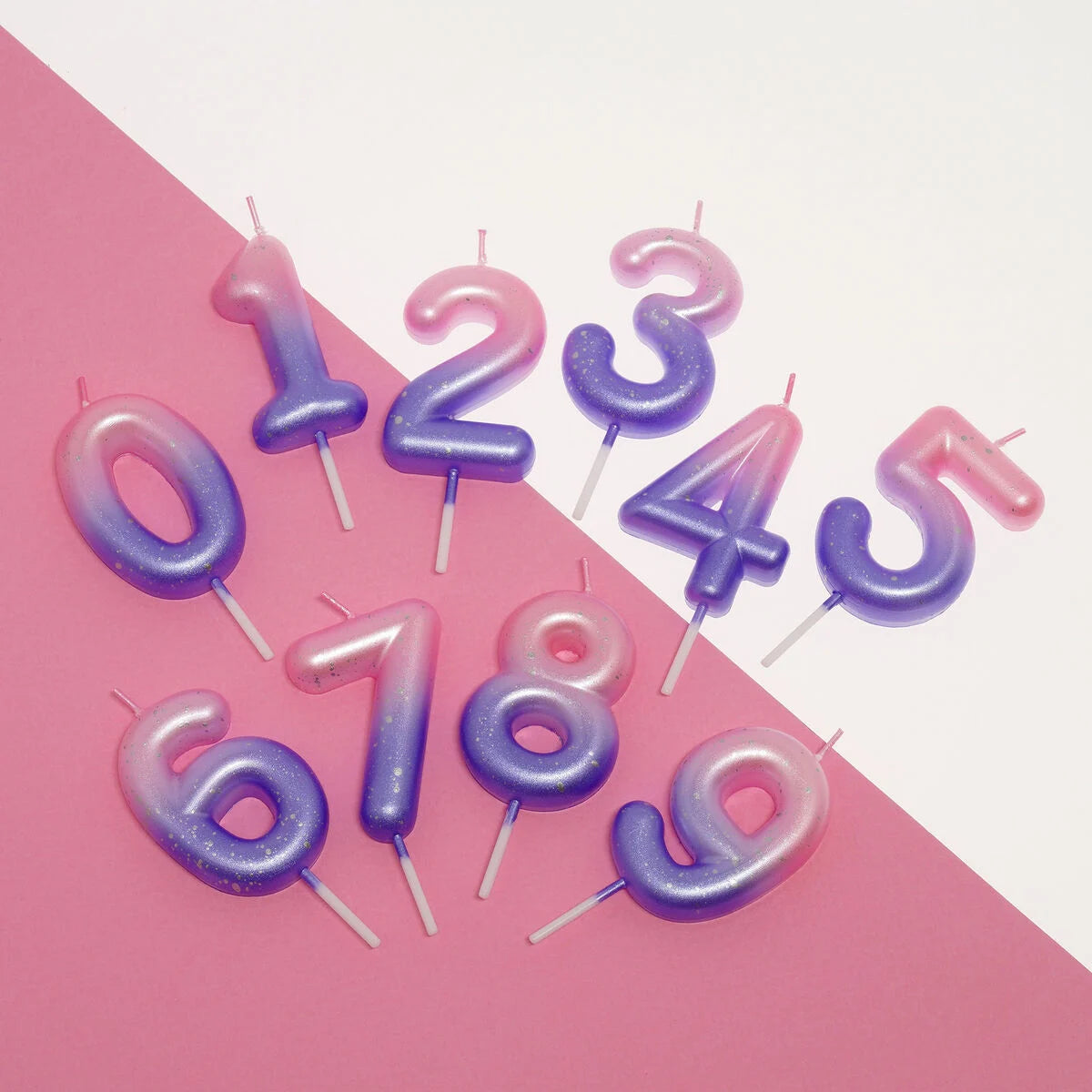 Tortenkerze Pink - 9 - Happy Birthday Candle