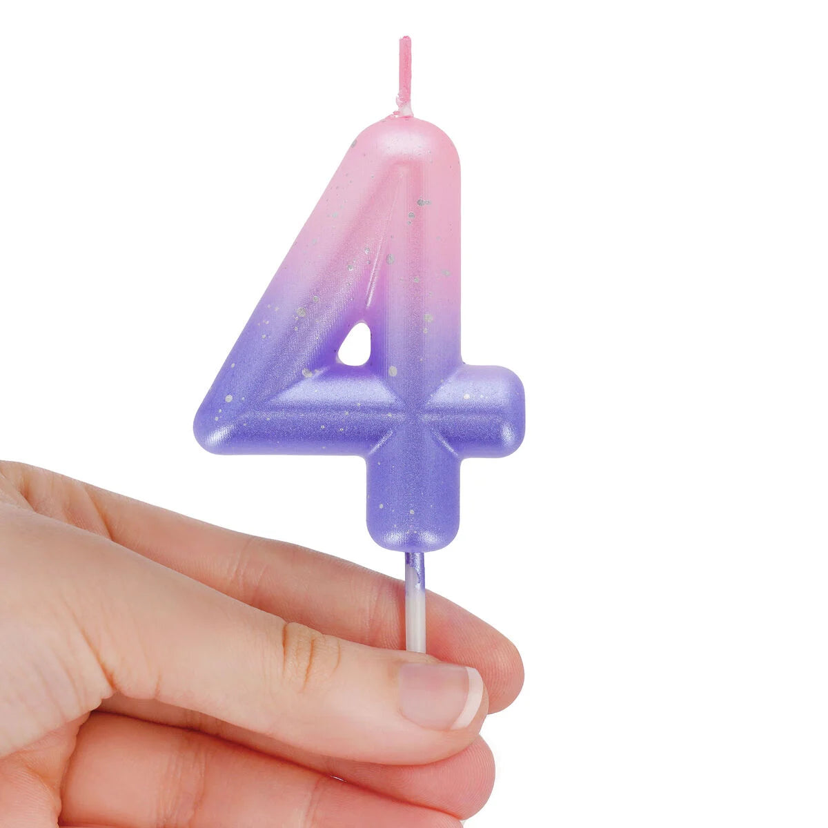 Tortenkerze Pink - 4 - Happy Birthday Candle