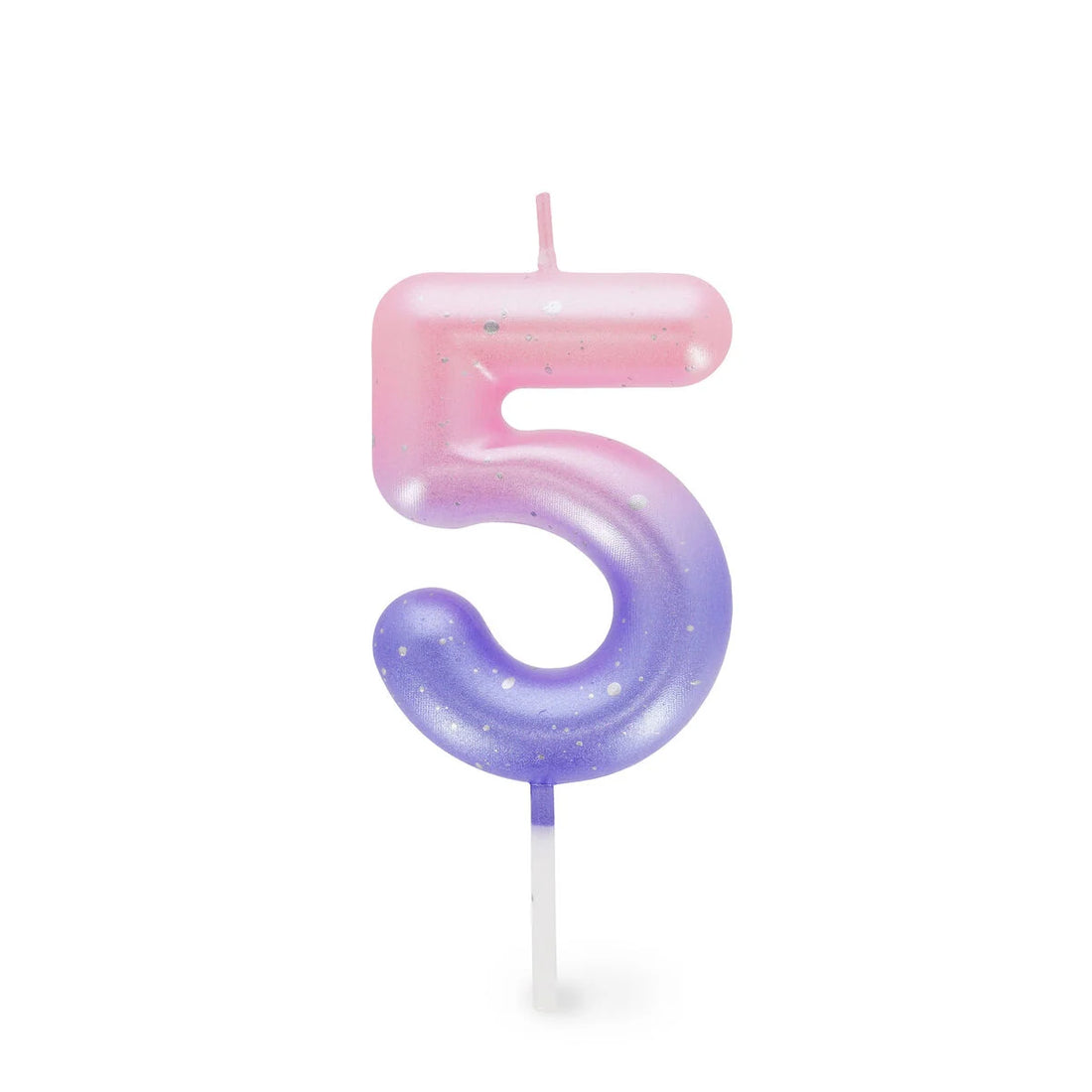 Tortenkerze Pink - 5 - Happy Birthday Candle