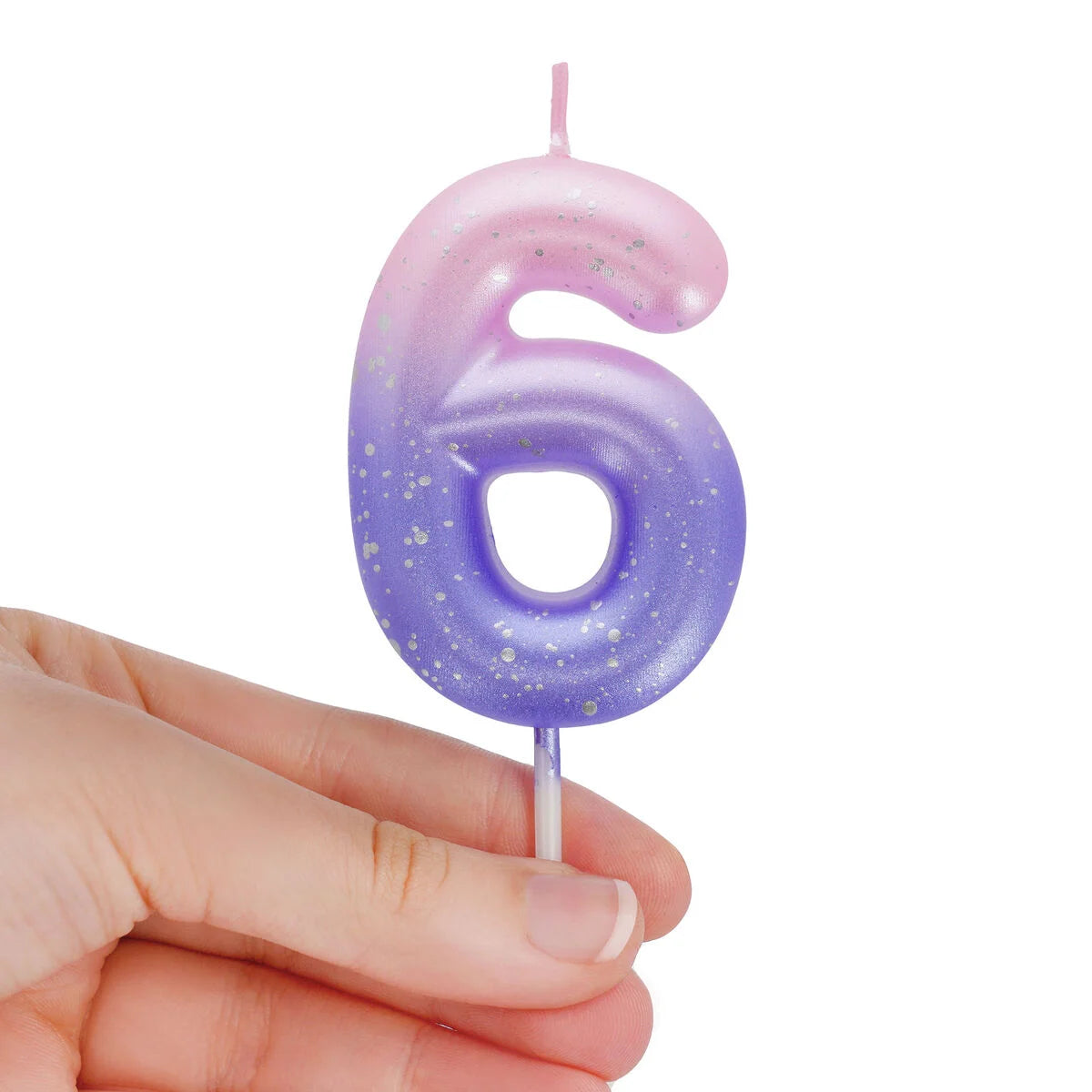 Tortenkerze Pink - 6 - Happy Birthday Candle